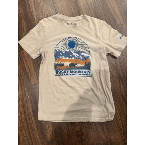 Columbia Other - Columbia Rocky Mountain National Park Graphic T-Shirt Mens Small Tan Beige S